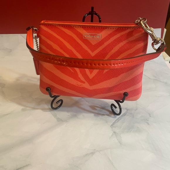 Coach Vibrant Red Clutch - Picture 2 of 5